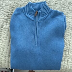 Mizzen+Main Light Blue Knit Sweater
